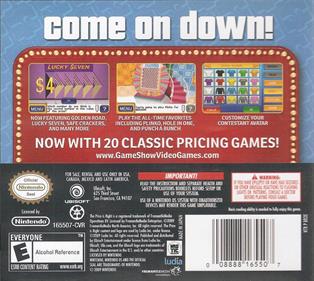 The Price is Right: 2010 Edition - Box - Back Image