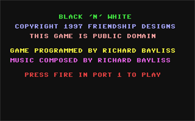 Black'n'White - Screenshot - Game Title Image