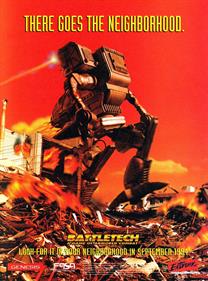 BattleTech: A Game of Armored Combat - Advertisement Flyer - Front Image