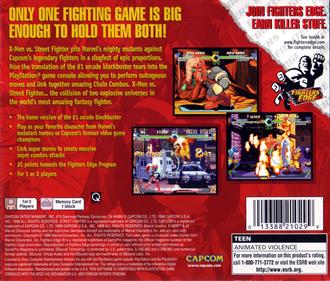 X-Men vs. Street Fighter - Box - Back Image