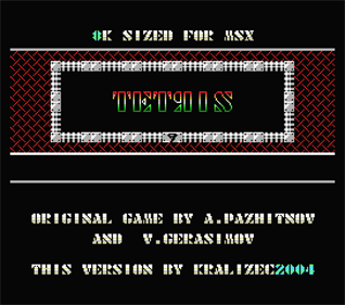 Kralizec 8K Tetris - Screenshot - Game Title
