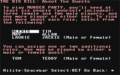 Make Your Own Murder Party - Screenshot - Gameplay Image