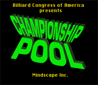 Championship Pool - Screenshot - Game Title Image