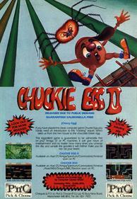 Chuckie Egg II - Advertisement Flyer - Front Image