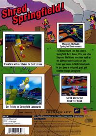 The Simpsons Skateboarding - Box - Back Image