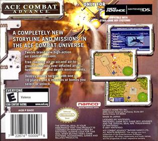 Ace Combat Advance - Box - Back Image