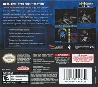 Star Trek: Tactical Assault - Box - Back Image