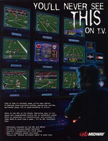 NFL Blitz - Advertisement Flyer - Back Image
