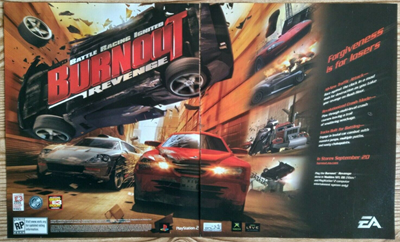 Burnout: Revenge - Advertisement Flyer - Front Image