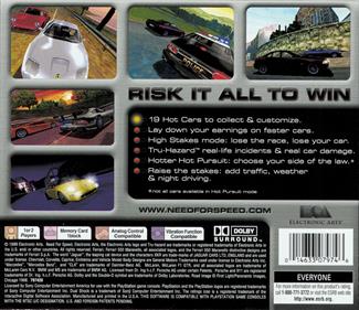 Need for Speed: High Stakes - Box - Back Image