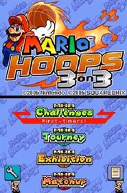 Mario Hoops 3 on 3 - Screenshot - Game Title Image