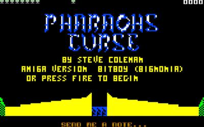 The Pharaoh's Curse - Screenshot - Game Title Image