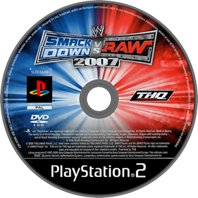 WWE SmackDown vs. Raw 2007 - Disc Image