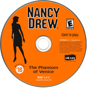 Nancy Drew: The Phantom of Venice - Disc Image