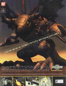 Digimon World - Advertisement Flyer - Front Image