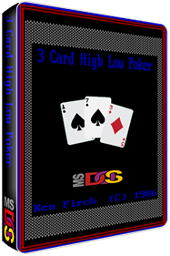 3 Card High Low Poker - Box - 3D Image