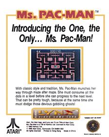 Ms. Pac-Man - Box - Back - Reconstructed Image