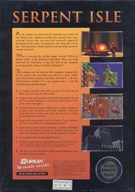 Ultima VII Part Two: Serpent Isle - Box - Back Image