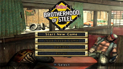 Fallout: Brotherhood of Steel - Screenshot - Game Select