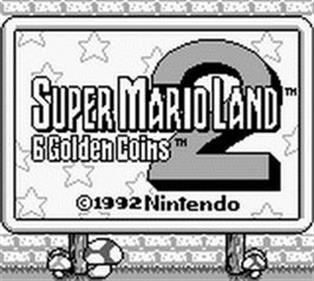 Super Mario Land 2: 6 Golden Coins - Screenshot - Game Title Image