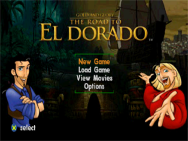 Gold and Glory: The Road to El Dorado - Screenshot - Game Title Image