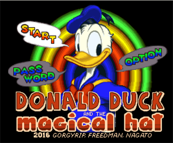 Donald Duck no Mahou no Boushi - Screenshot - Game Title Image