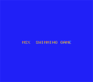 MSX Swimming Game - Screenshot - Game Title Image