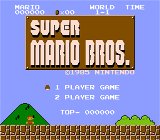 Super Mario Bros. - Screenshot - Game Title Image