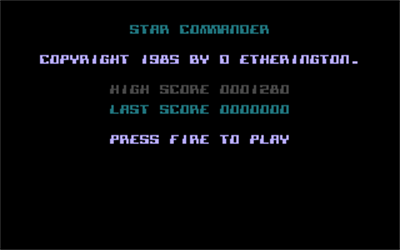 Star Commander - Screenshot - Game Title Image