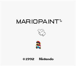 Mario Paint: BS Ban - Screenshot - Game Title Image