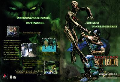 Legacy of Kain: Soul Reaver - Advertisement Flyer - Front Image