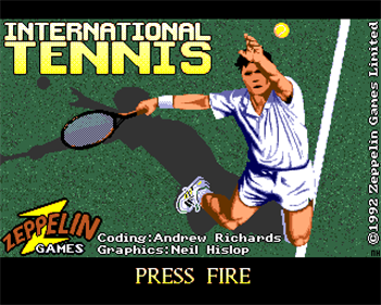 International Tennis - Screenshot - Game Title Image