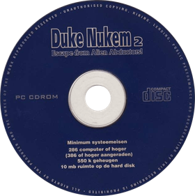 Duke Nukem II - Disc Image
