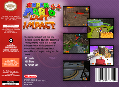 Super Mario 64: Last Impact - Box - Back Image