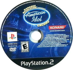 Karaoke Revolution Presents: American Idol Encore - Disc Image