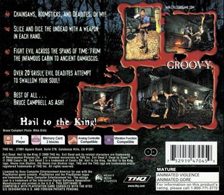 Evil Dead: Hail to the King - Box - Back Image