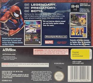 Ultimate Spider-Man - Box - Back Image