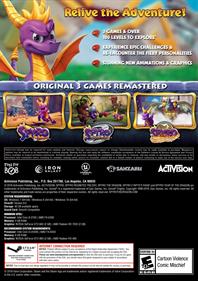 Spyro Reignited Trilogy - Fanart - Box - Back Image