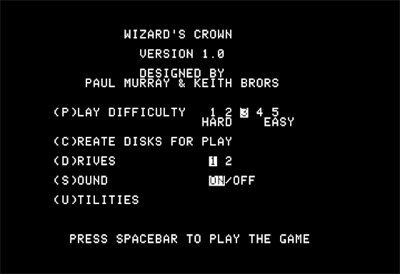 Wizard's Crown - Screenshot - Game Title Image