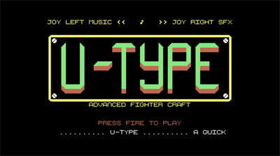U-Type - Screenshot - Game Title Image