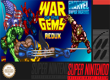 Marvel Super Heroes in War of the Gems Redux - Fanart - Box - Front Image