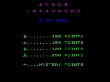 Space Intruders - Screenshot - Game Title Image