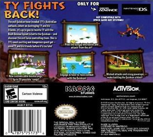 Ty the Tasmanian Tiger 3: Night of the Quinkan - Box - Back Image