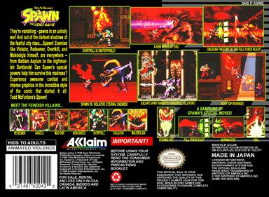 Todd McFarlane's Spawn: The Video Game - Box - Back Image