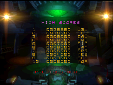 Asteroids Hyper 64 - Screenshot - High Scores Image