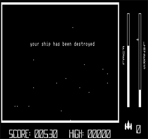 Astro Attacker - Screenshot - Game Over