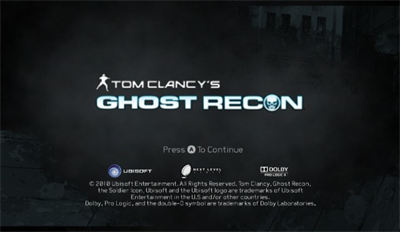 Tom Clancy's Ghost Recon - Screenshot - Game Title Image