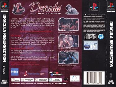 Dracula: The Resurrection - Box - Back Image