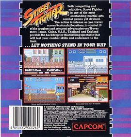 Street Fighter (Europe version) - Box - Back Image