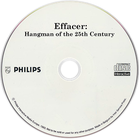 Effacer: Hangman from the 25th Century - Disc Image